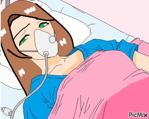 moi a l'hôpital - Ingyenes animált GIF