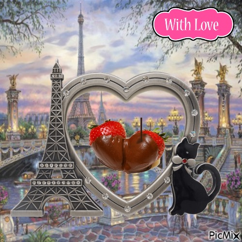 With Love An Strawberries - gratis png