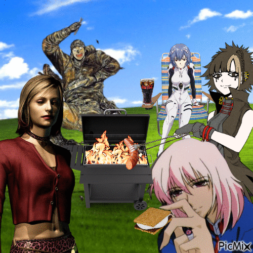 grill out - Gratis animerad GIF
