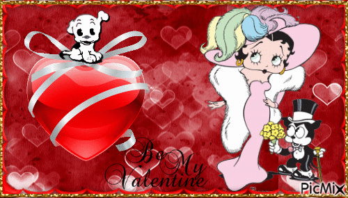 betty boop valentin - Nemokamas animacinis gif