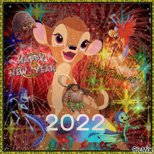 Happy New Year January 1st 2022 - Free animated GIF