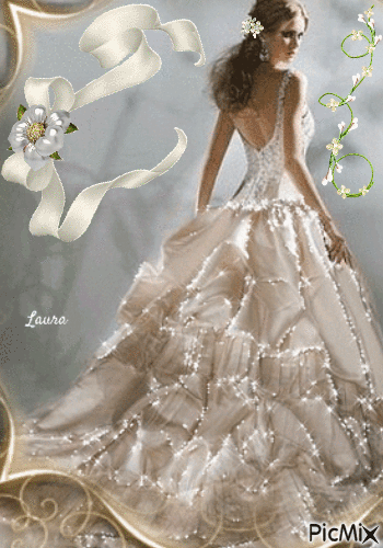 Moda sposa Laurachan - GIF animé gratuit