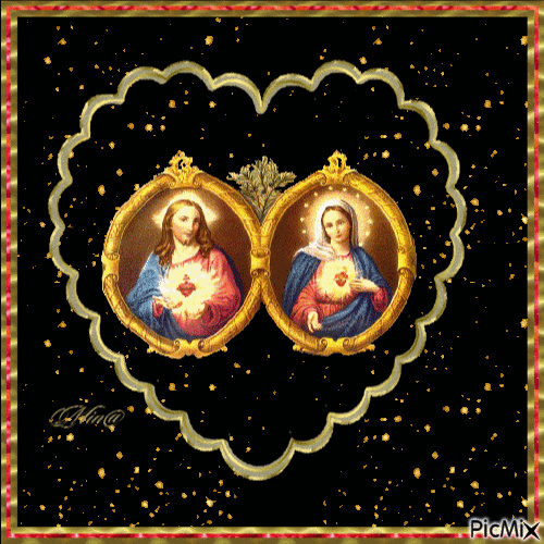 JESUS AND MARY - Nemokamas animacinis gif