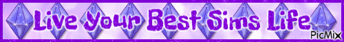 Live Your Best Sims Life 4 - GIF animado gratis
