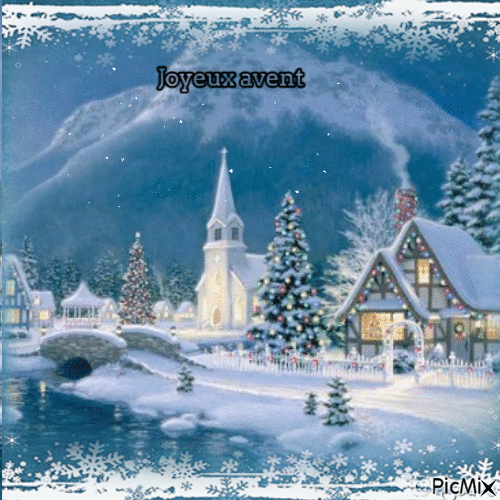 PAYSAGE D'HIVER - Free animated GIF