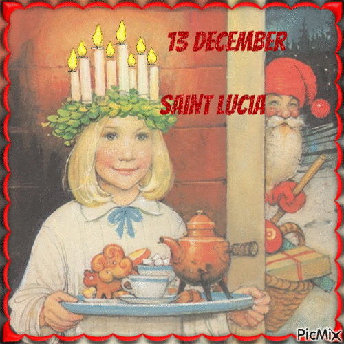 13 December, Santa Lucia - 免费动画 GIF