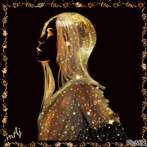 Concours "Femme dans les tons dorés" - Gratis animerad GIF