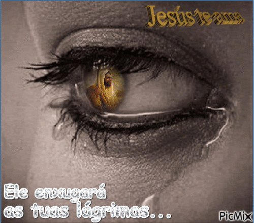 Jesus te ama - GIF animado grátis