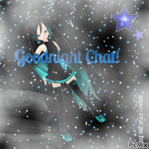Hatsune Miku Goodnight - GIF เคลื่อนไหวฟรี