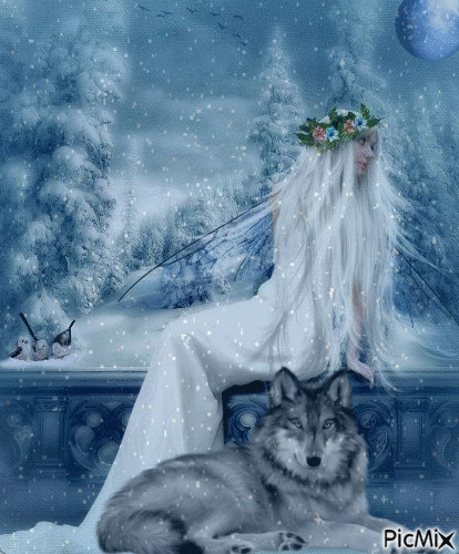 Winter Fairy Queen - Gratis animeret GIF