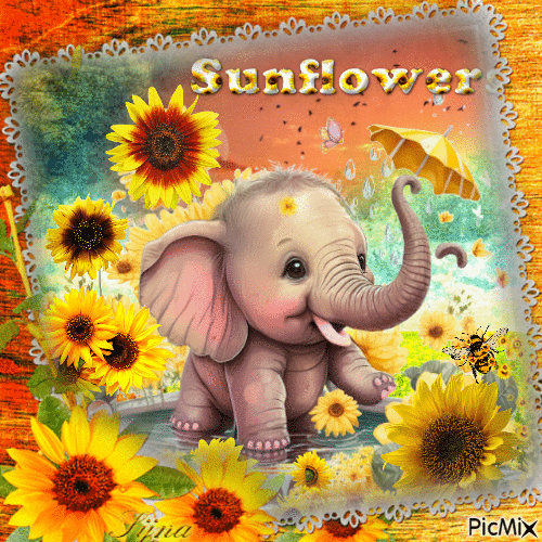 sunflowers - GIF animado gratis