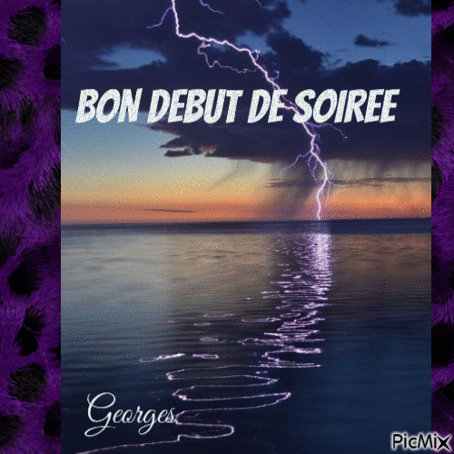 debut soiree orageuse - GIF animado grátis