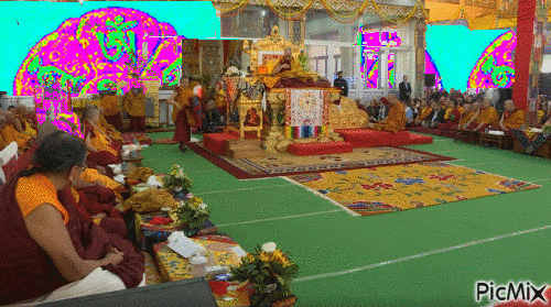 Kalachakra ceremony at Bodhgaya India - GIF เคลื่อนไหวฟรี