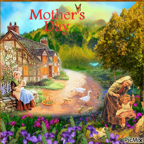 * HAPPY MOTHERS DAY* - Бесплатный анимированный гифка