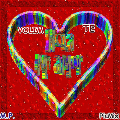 VOLIM TE - 無料のアニメーション GIF