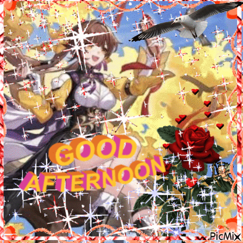 Good Afternoon Sushang - Gratis animerad GIF