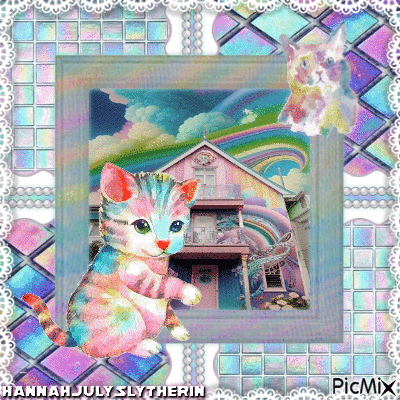 {♦Iridescent Kitty Cat♦} - 無料のアニメーション GIF