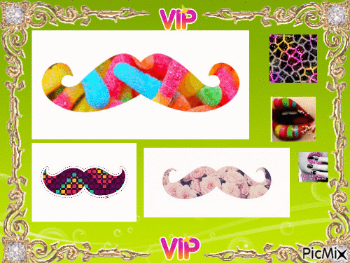 vip .. a moustache - GIF animé gratuit