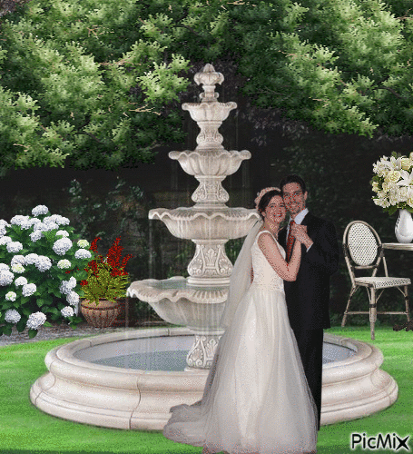 Wedding Garden Photo - Nemokamas animacinis gif