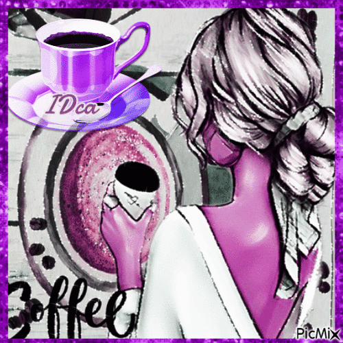 Café violet - Бесплатни анимирани ГИФ