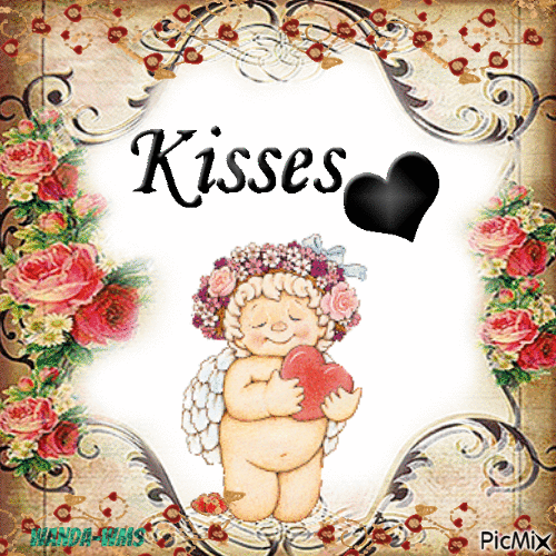 valentines-kisses - Darmowy animowany GIF