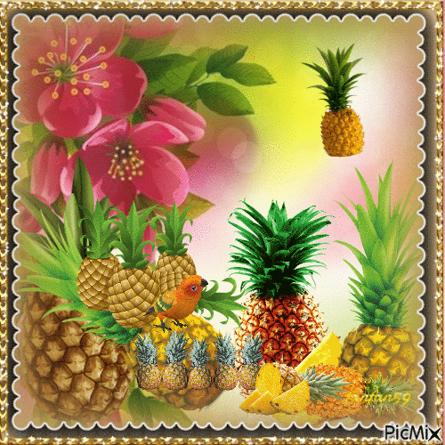 Les ananas - Ilmainen animoitu GIF