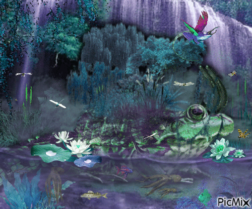 Blue Swamp - GIF animate gratis