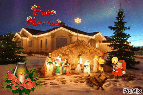 nacimiento de jesus - GIF animate gratis