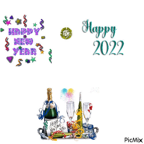 Happy New Year - GIF animado gratis