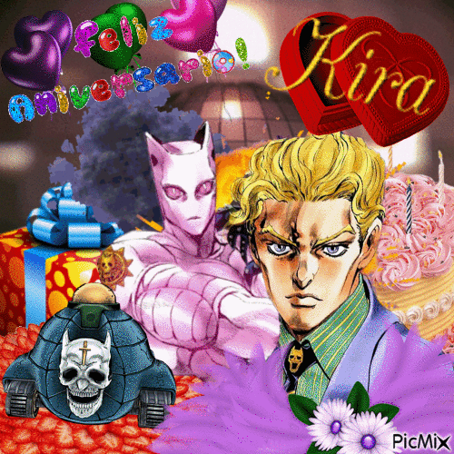 Feliz aniversário, Yoshikage Kira! - Free animated GIF - PicMix