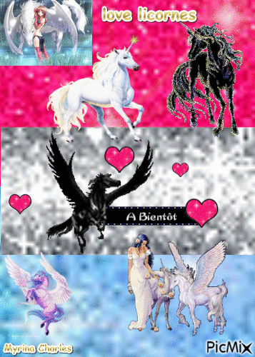 love licornes - Gratis animerad GIF