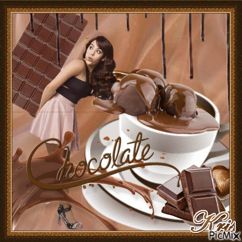 chocolat chaud - GIF animado gratis