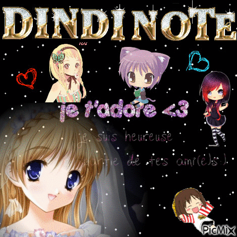 Pour toi Dindinote ♥♥♥ - Бесплатни анимирани ГИФ