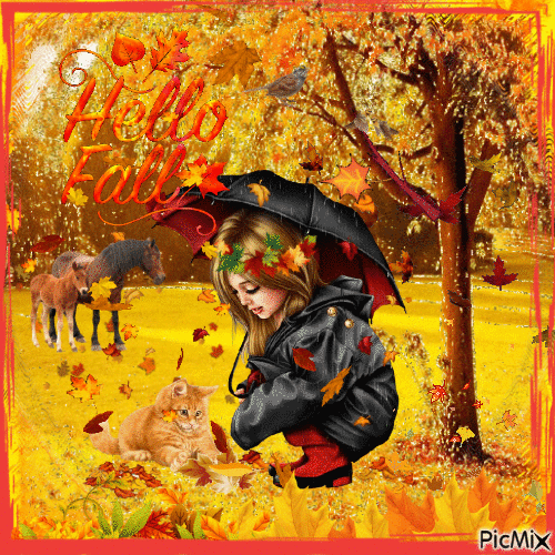 Hello Fall - 無料のアニメーション GIF