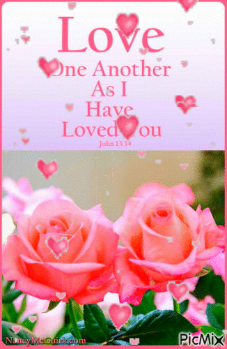 Love one another - Безплатен анимиран GIF