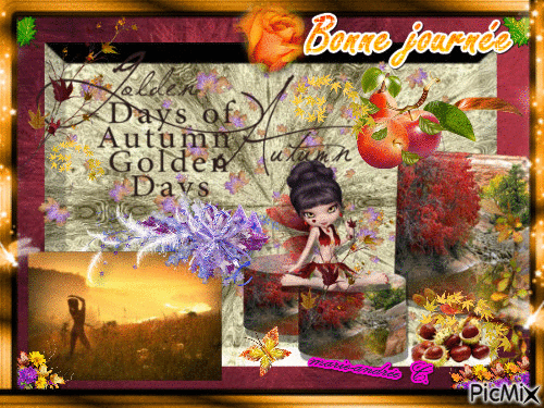 *Days of Autumn Golden* - GIF animado gratis