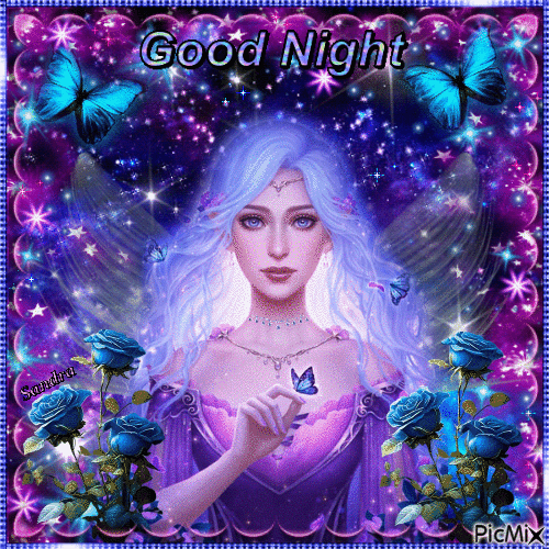 Beautiful Fairy / Good Night - Gratis geanimeerde GIF