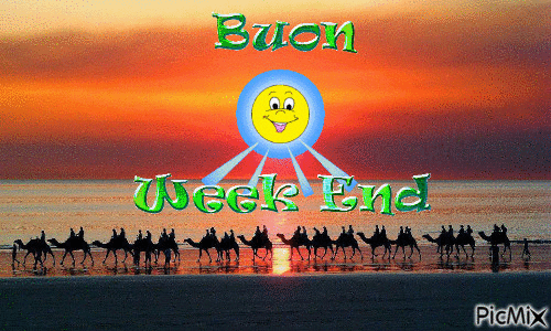 Buon weekend - Бесплатный анимированный гифка