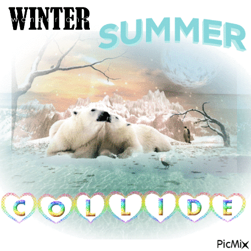 Winter / Summer Collide - Animovaný GIF zadarmo
