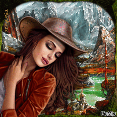 Rêve de cowgirl - GIF animé gratuit