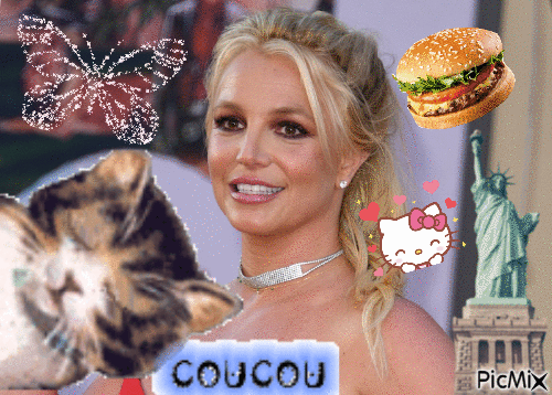 Britney Spears Coucou - Animovaný GIF zadarmo