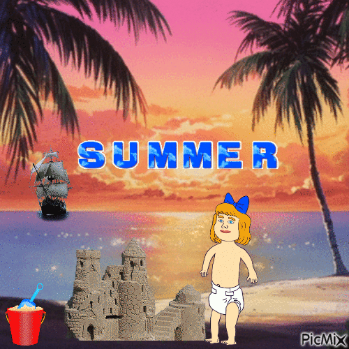 Summer baby - Free animated GIF