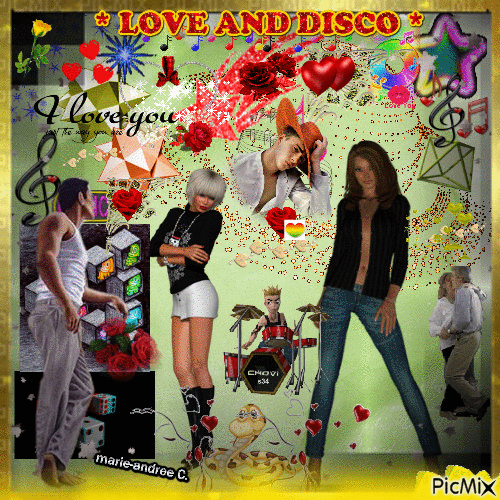 * Love and disco / Music * - Бесплатни анимирани ГИФ