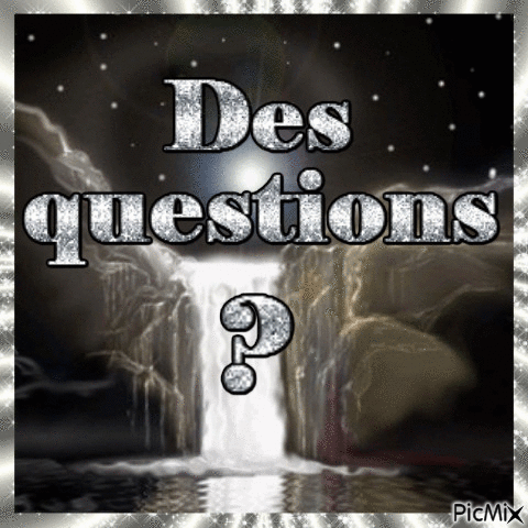 Des questions? - Free animated GIF