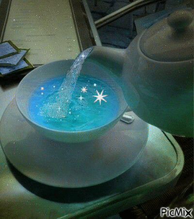 tasse et bouilloire - Bezmaksas animēts GIF