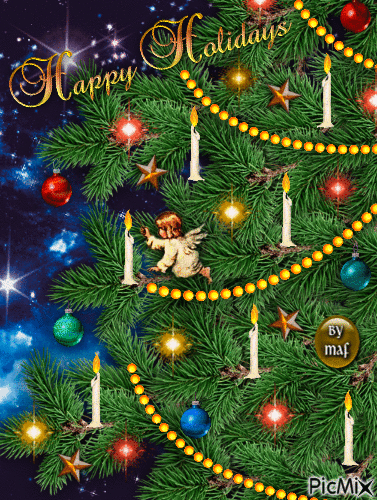 Happy Holidays - Ingyenes animált GIF