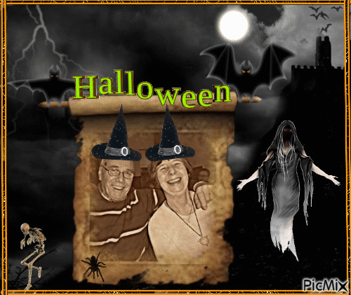 halloween robert et helene - GIF animate gratis