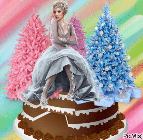 Pastel de cumpleaños - GIF animado gratis
