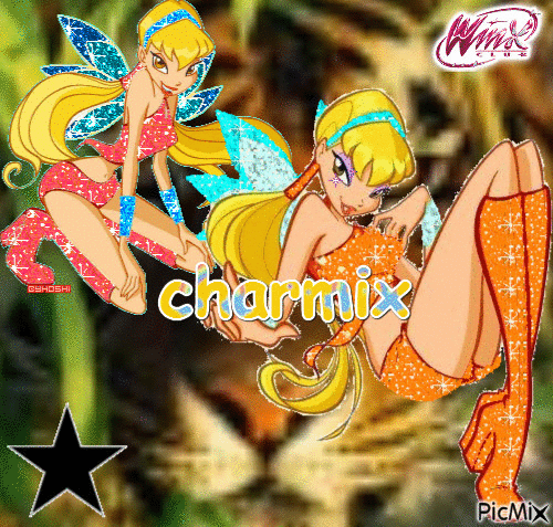 winx stella charmix - Бесплатный анимированный гифка