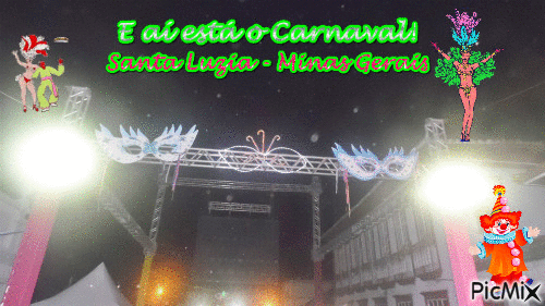 O Carnaval Chegou - Gratis animeret GIF